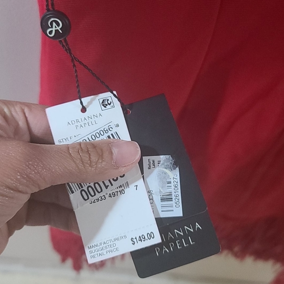 NWT Adriana Papell Fringe Dress - Picture 4 of 5